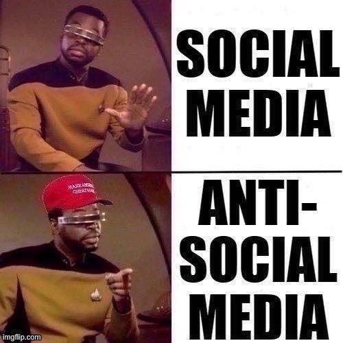 No explanation needed | image tagged in maga anti-social media | made w/ Imgflip meme maker