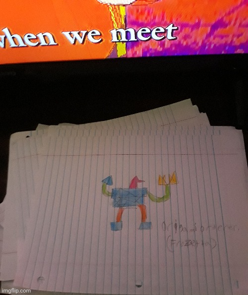 I drew Origami orderer. | image tagged in memes | made w/ Imgflip meme maker