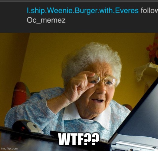 Not on bloo and wholesome’s birthday | WTF?? | image tagged in memes,grandma finds the internet | made w/ Imgflip meme maker