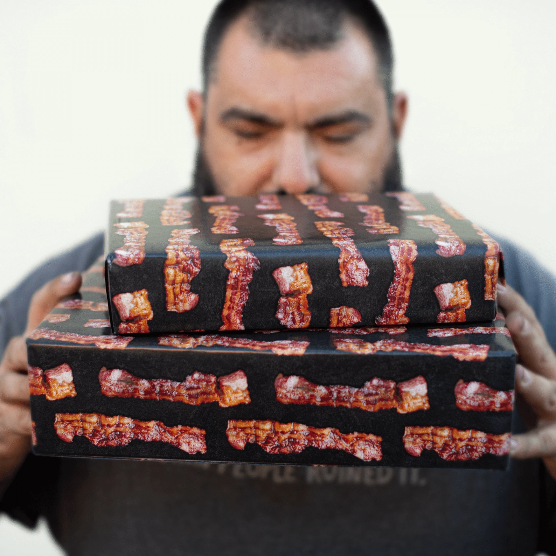 High Quality Bacon Scented Gift Wrapping Paper Blank Meme Template