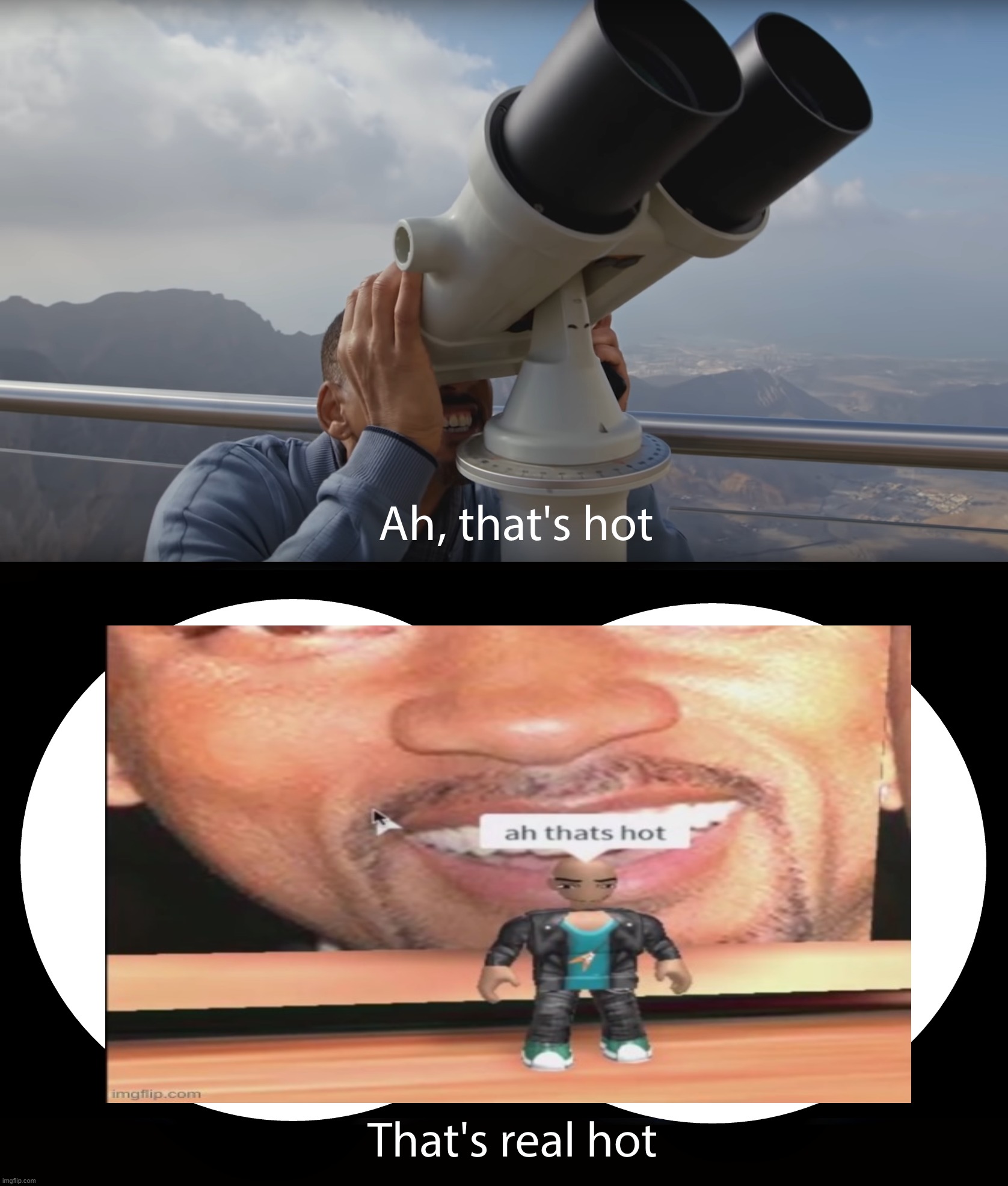 Ah thats hot | image tagged in ah thats hot | made w/ Imgflip meme maker