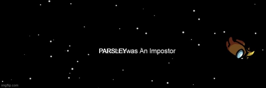 Among us not the imposter | PARSLEY | image tagged in among us not the imposter | made w/ Imgflip meme maker