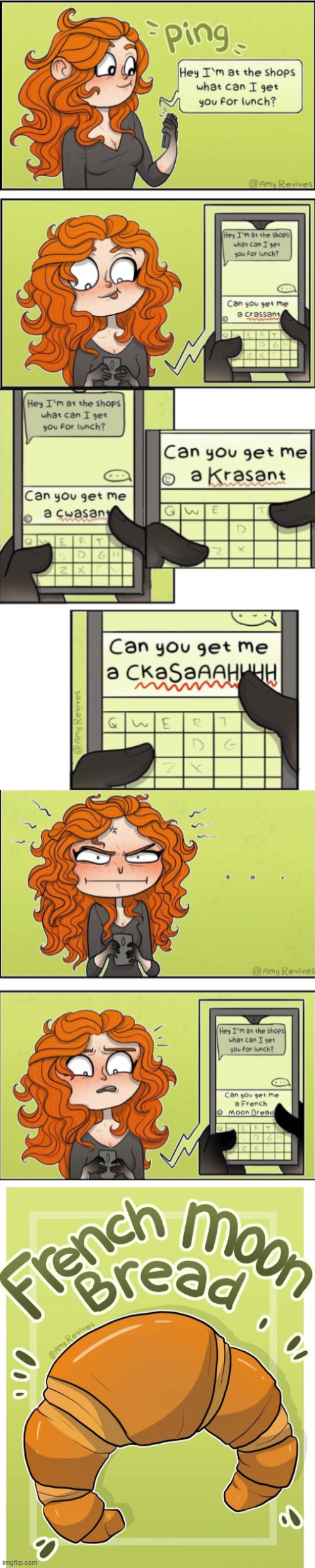 I'm calling croissants French moon bread from now on. | made w/ Imgflip meme maker