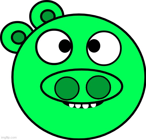 of course when i made Blue Bird (or Bluie) i had to make a bad piggie as an OC... | made w/ Imgflip meme maker