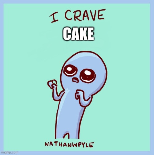 I had a chocolate bundt cake with chocolate chips in it, and it’s so good | CAKE | image tagged in i crave_blank | made w/ Imgflip meme maker