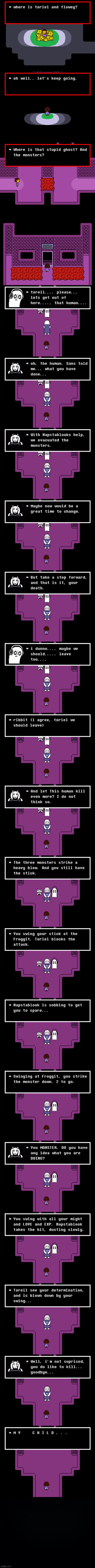 Undertale: Last Pen RUINS CHAPTER | image tagged in black background | made w/ Imgflip meme maker