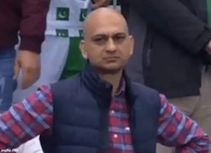 Disappointed Cricket Fan | image tagged in disappointed cricket fan | made w/ Imgflip meme maker