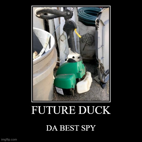 future duck | image tagged in funny,demotivationals | made w/ Imgflip demotivational maker