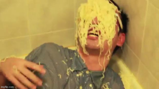 Filthy Frank with ramen noodles on his face. | image tagged in filthy frank with ramen noodles on his face | made w/ Imgflip meme maker