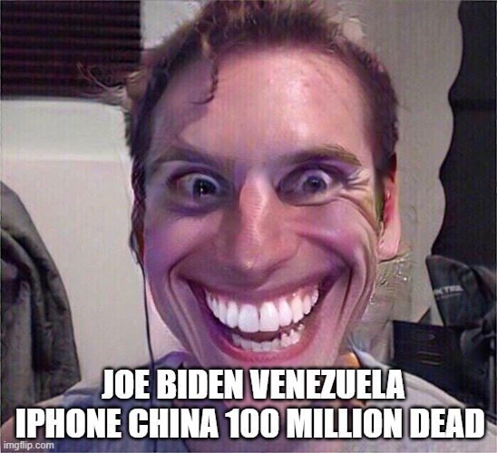 SOCIALISM GOVERNMENT STALIN MAO HUMAN NATURE | JOE BIDEN VENEZUELA IPHONE CHINA 100 MILLION DEAD | image tagged in face you make robert downey jr | made w/ Imgflip meme maker