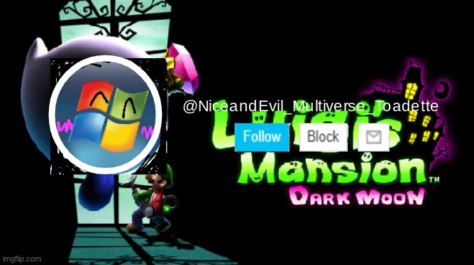 NiceAndEvil Luigis Mansion Announcement Template Blank Meme Template