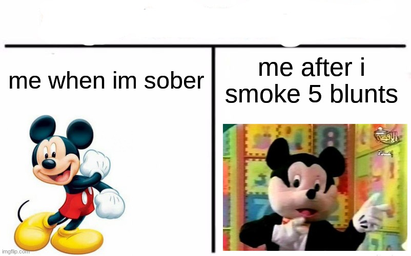 marijano bad? | me when im sober; me after i smoke 5 blunts | image tagged in memes,who would win | made w/ Imgflip meme maker