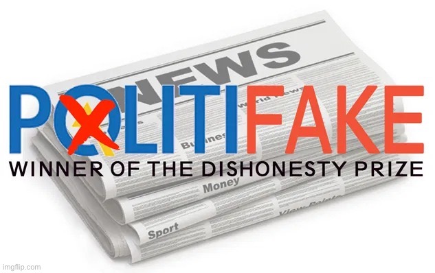 Politifake stream: Winning ImgFlip right-wingers’ dishonesty prize since Dec. 2020 | image tagged in politifake dishonesty prize | made w/ Imgflip meme maker