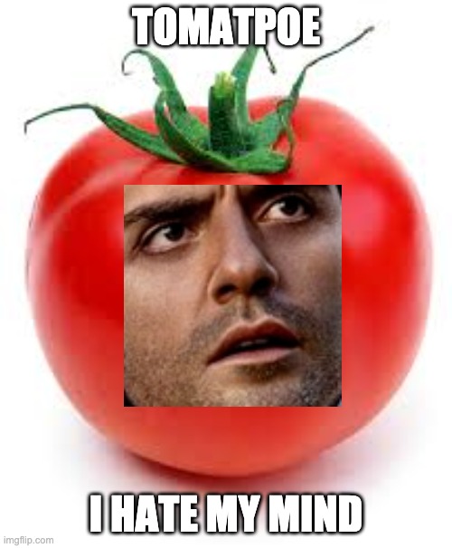 I hate my mind | TOMATPOE; I HATE MY MIND | image tagged in tomato | made w/ Imgflip meme maker