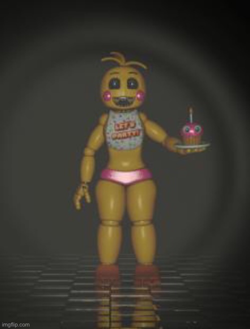 Chica from fnaf 2 | image tagged in chica from fnaf 2 | made w/ Imgflip meme maker