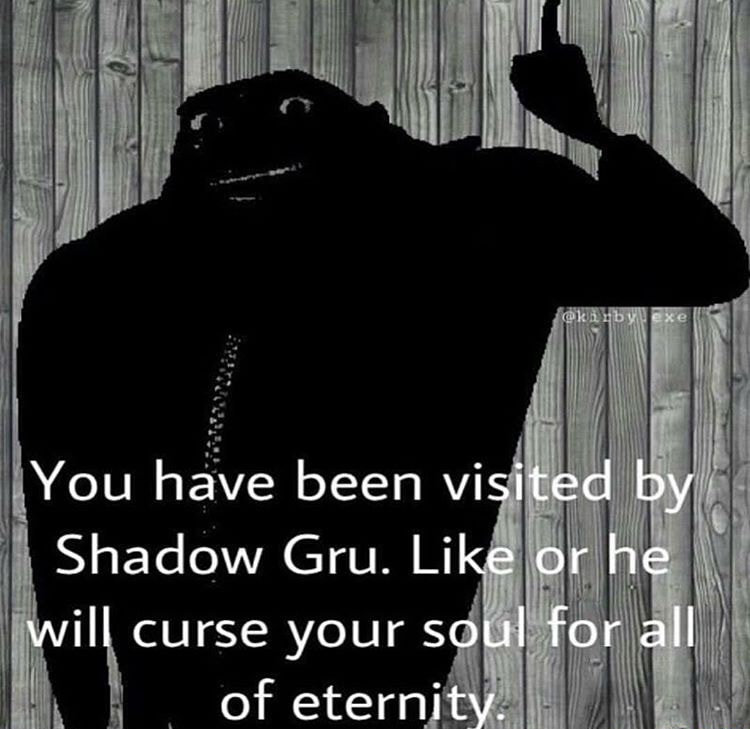 High Quality shadow gru Blank Meme Template