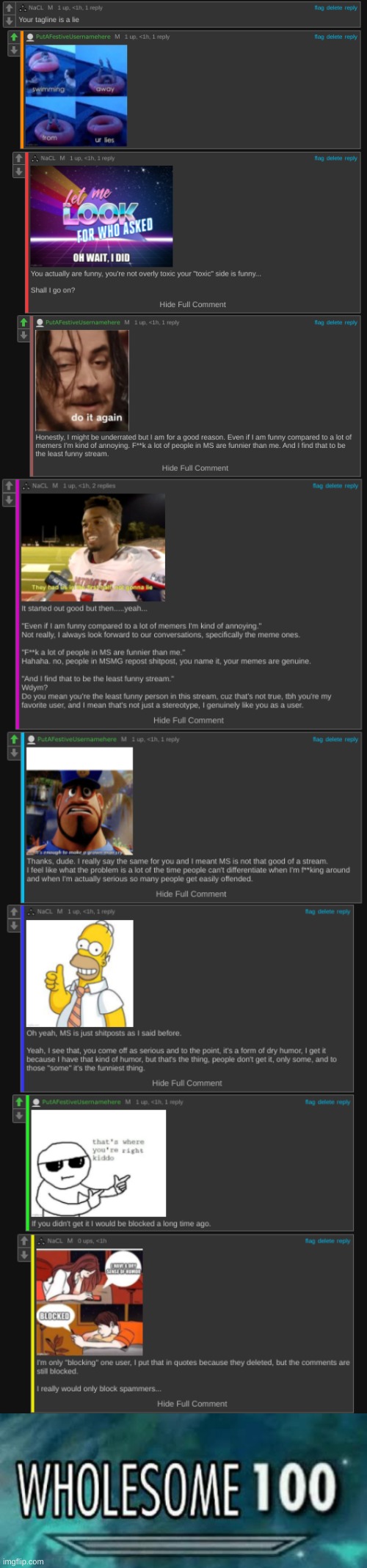 sorry if you can't read it :l | image tagged in wholesome 100 | made w/ Imgflip meme maker