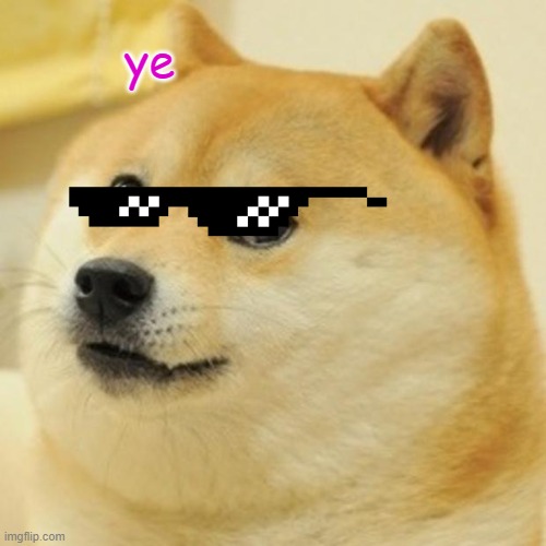 Doge | ye | image tagged in memes,doge | made w/ Imgflip meme maker