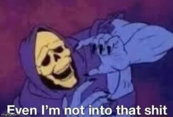 Even I'm not into that shit | image tagged in even i'm not into that shit | made w/ Imgflip meme maker