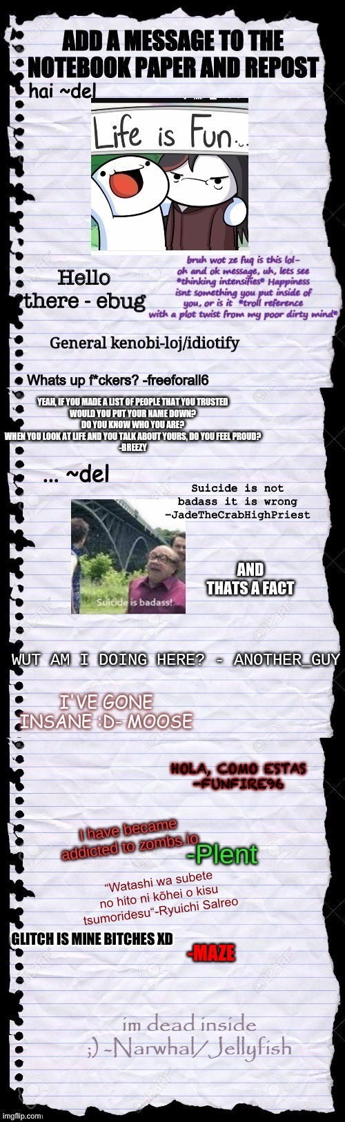 Haha OC quote go BRRRRRRRRR- | “Watashi wa subete no hito ni kōhei o kisu tsumoridesu“-Ryuichi Salreo | made w/ Imgflip meme maker