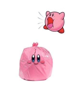 High Quality Kirby trash Blank Meme Template