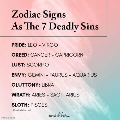 image tagged in zodiac,zodiac signs | made w/ Imgflip meme maker