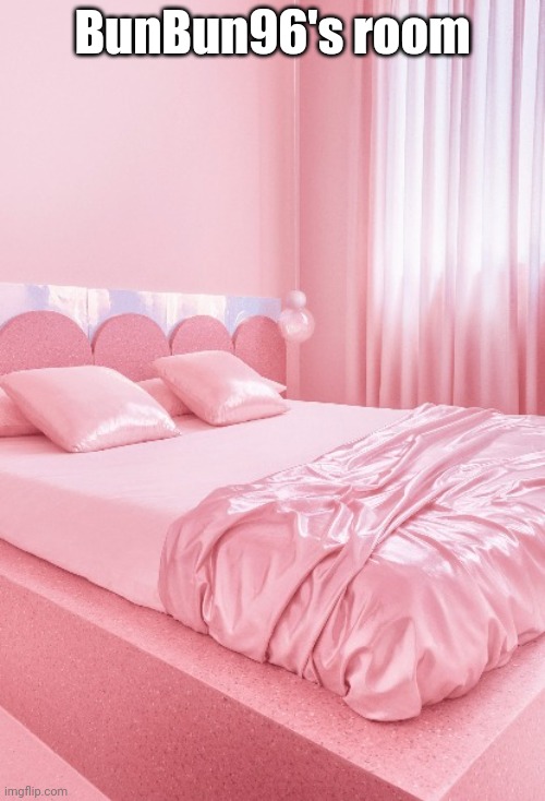 Pink hotel room | BunBun96's room | image tagged in pink hotel room | made w/ Imgflip meme maker