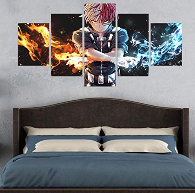 Shoto Todoroki themed hotel room Blank Meme Template