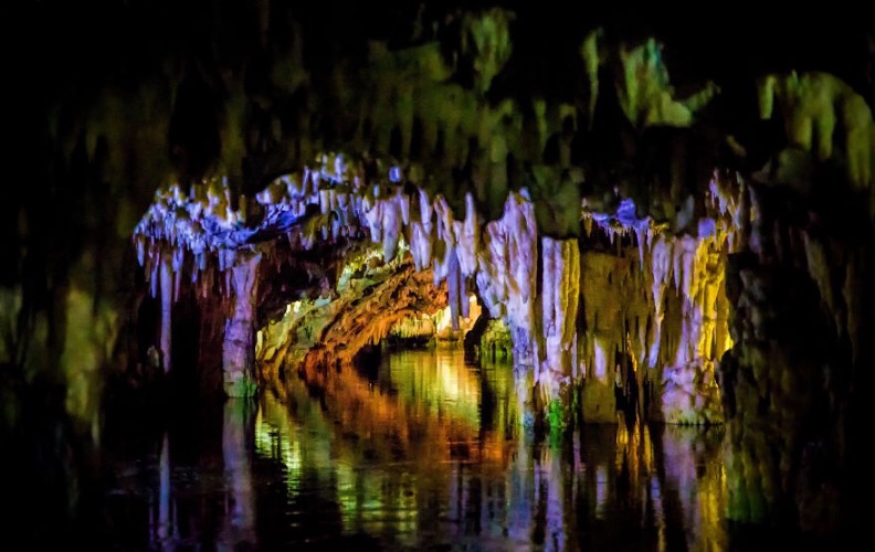 Diros Cave, Greece. Photo credit: Yannis Larios | image tagged in awesome,pics,photography | made w/ Imgflip meme maker