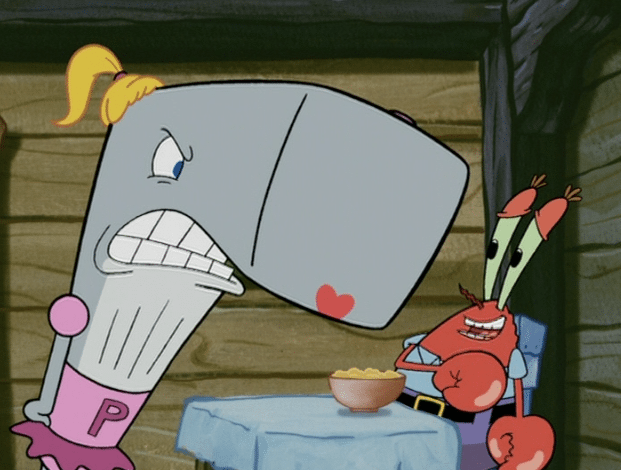 High Quality Pearl and Mr. Krabs Blank Meme Template