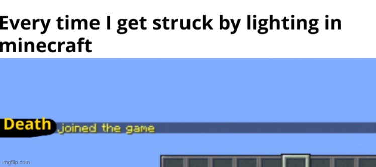 Lighting | image tagged in minecraft | made w/ Imgflip meme maker