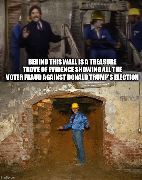 Geraldo back at it to help his buddy Don | BEHIND THIS WALL IS A TREASURE TROVE OF EVIDENCE SHOWING ALL THE VOTER FRAUD AGAINST DONALD TRUMP'S ELECTION | image tagged in geraldo,donald trump is an idiot,2020 elections,evidence | made w/ Imgflip meme maker
