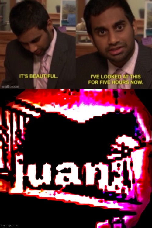 Overedited Juan horse | image tagged in it s beautiful i ve looked at this for five hours | made w/ Imgflip meme maker