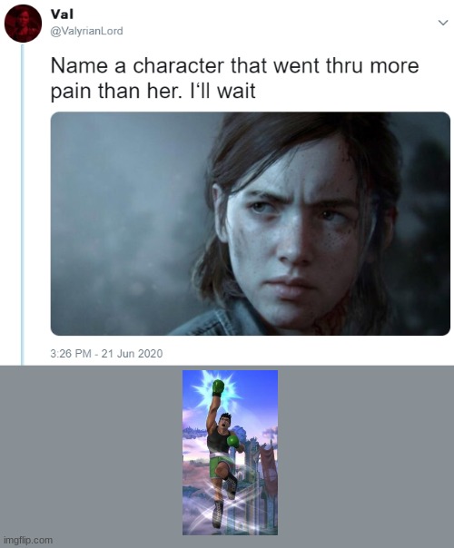 poor little mac | image tagged in name one character who went through more pain than her,super smash bros | made w/ Imgflip meme maker