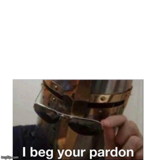 image tagged in i beg your pardon | made w/ Imgflip meme maker