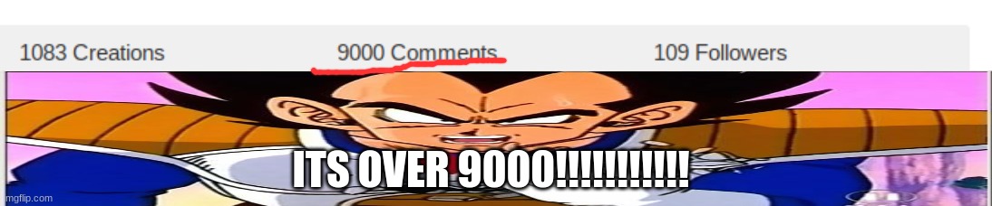 BOOM! | ITS OVER 9000!!!!!!!!!!! | made w/ Imgflip meme maker