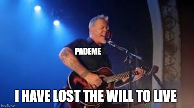 Pademe for ya | PADEME; I HAVE LOST THE WILL TO LIVE | image tagged in star wars | made w/ Imgflip meme maker