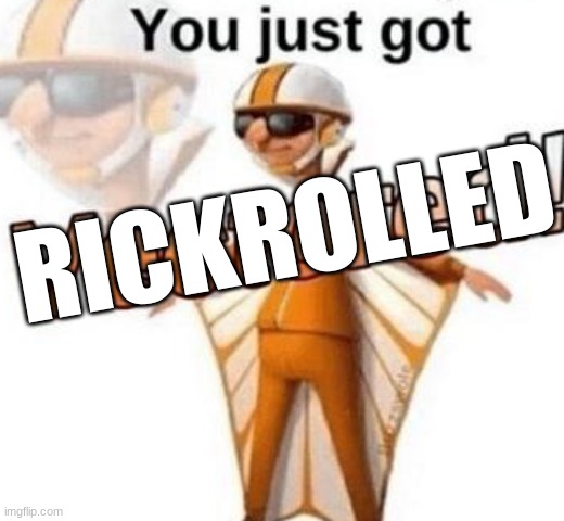 You just got vectored | RICKROLLED | image tagged in you just got vectored | made w/ Imgflip meme maker