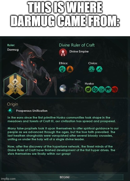 THIS IS WHERE DARMUG CAME FROM: | made w/ Imgflip meme maker