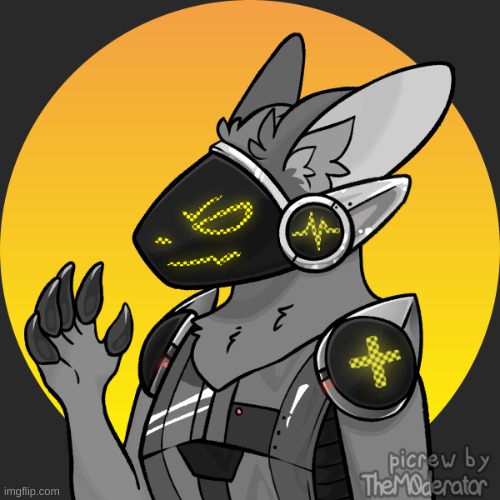 This is X-9. He is X-7's spitting image. X-7 also takes care of him.  He claims him as his son and nicknamed him Wolfie. Say hi | made w/ Imgflip meme maker