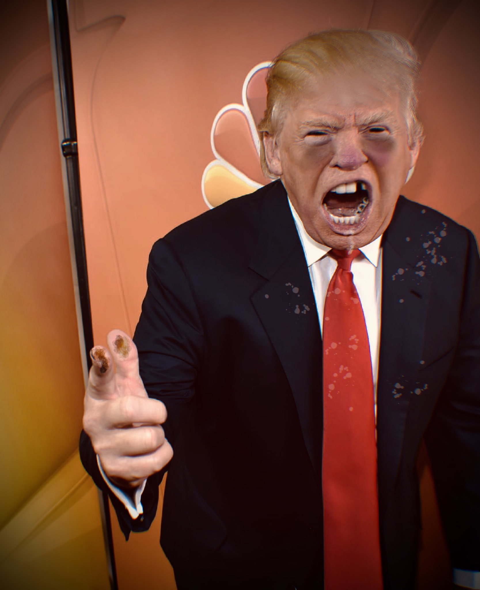 Donald stinky fingers Blank Meme Template