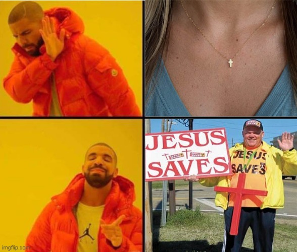 Go BIG or go Home | image tagged in small cross,big cross,jesus saves,drake,go big or go home,cross | made w/ Imgflip meme maker