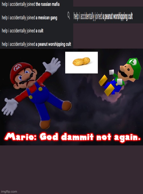 I hate it when this happens | image tagged in smg4 mario not again | made w/ Imgflip meme maker
