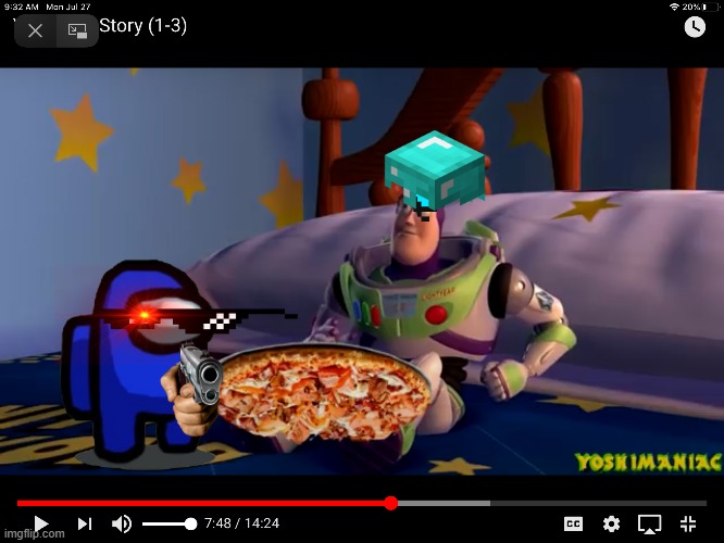 BUZZ LIGHTYEAR WITH PIZZA HUT! | image tagged in buzz lightyear with pizza hut | made w/ Imgflip meme maker