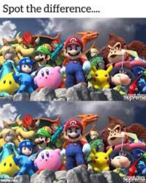 I just had to repost this | image tagged in nintendo,mario,spot the difference | made w/ Imgflip meme maker