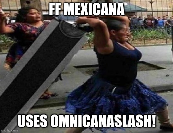 Final Fantasy Mexicana | FF MEXICANA USES OMNICANASLASH! | image tagged in final fantasy mexicana | made w/ Imgflip meme maker