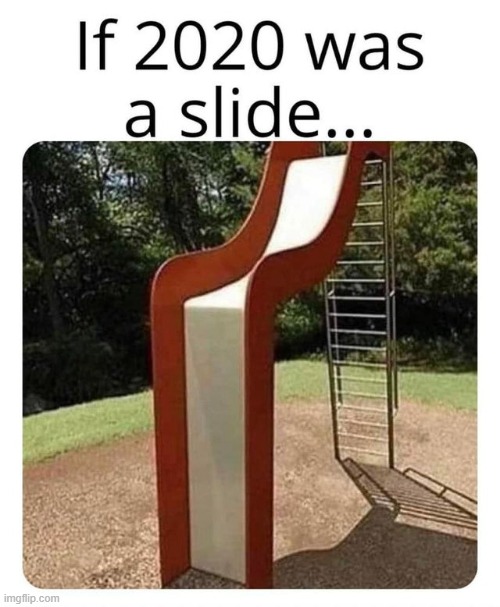 If 2020 was a slide | image tagged in funny,2020,memes,slide | made w/ Imgflip meme maker
