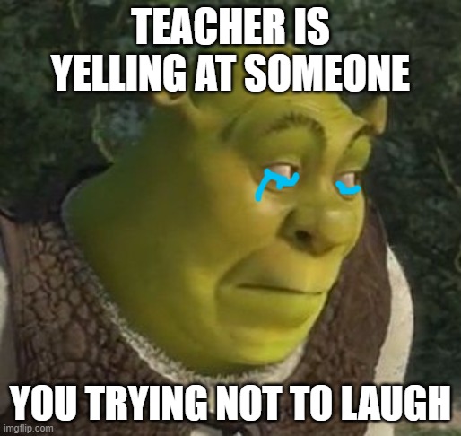 TEACHER IS YELLING AT SOMEONE; YOU TRYING NOT TO LAUGH | made w/ Imgflip meme maker