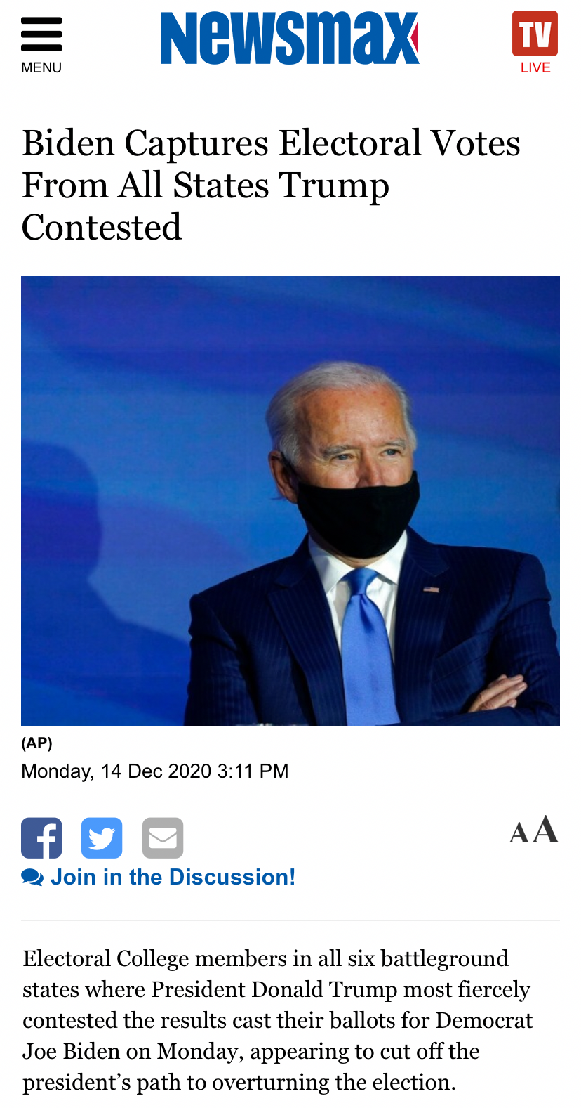 Newsmax Biden wins Blank Meme Template