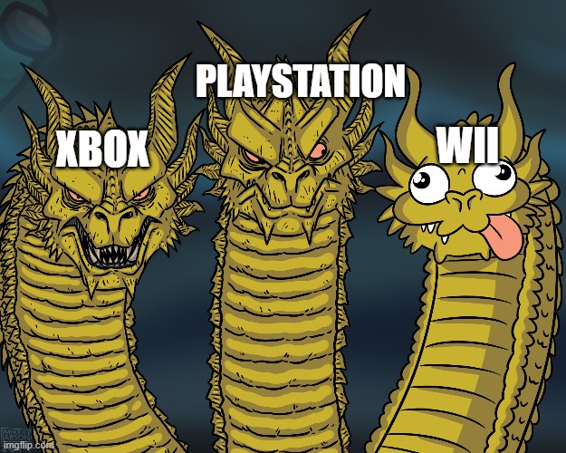 King Ghidorah | PLAYSTATION; WII; XBOX | image tagged in king ghidorah | made w/ Imgflip meme maker